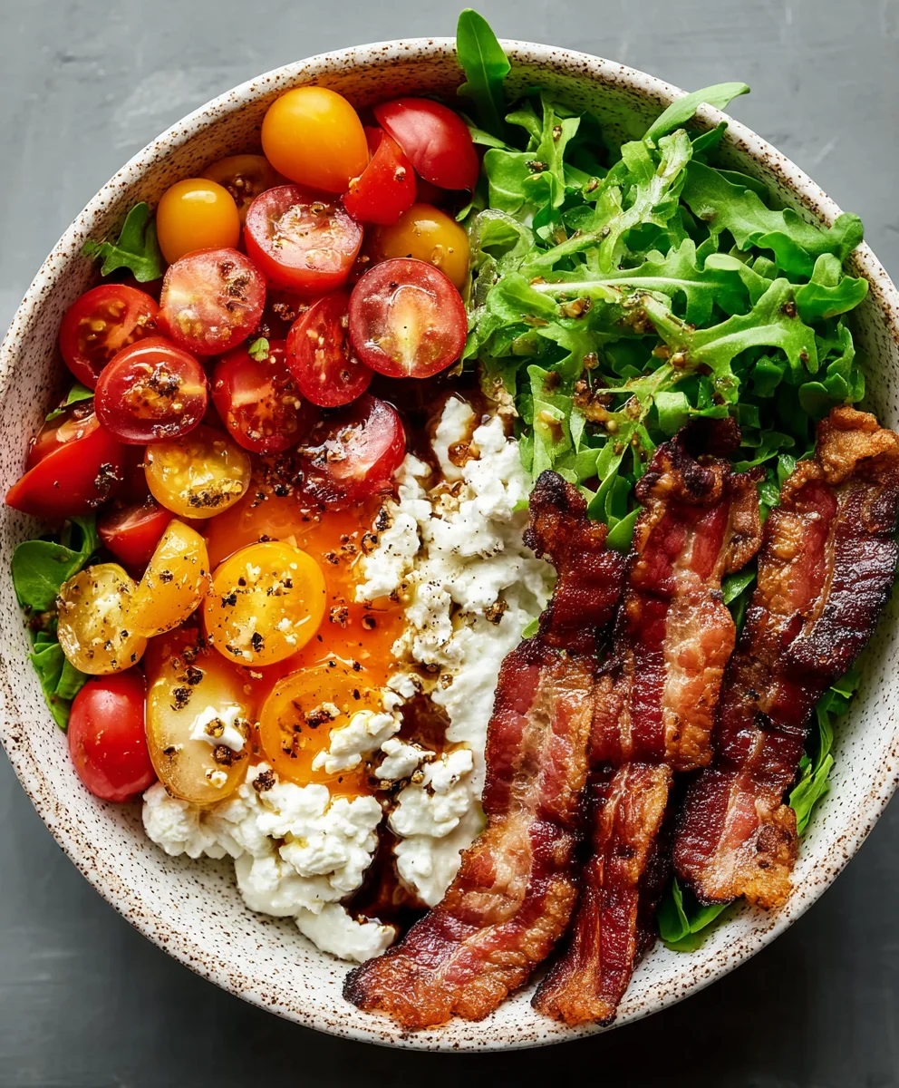 BLT Cottage Cheese Bowl-Low Carb Lunch