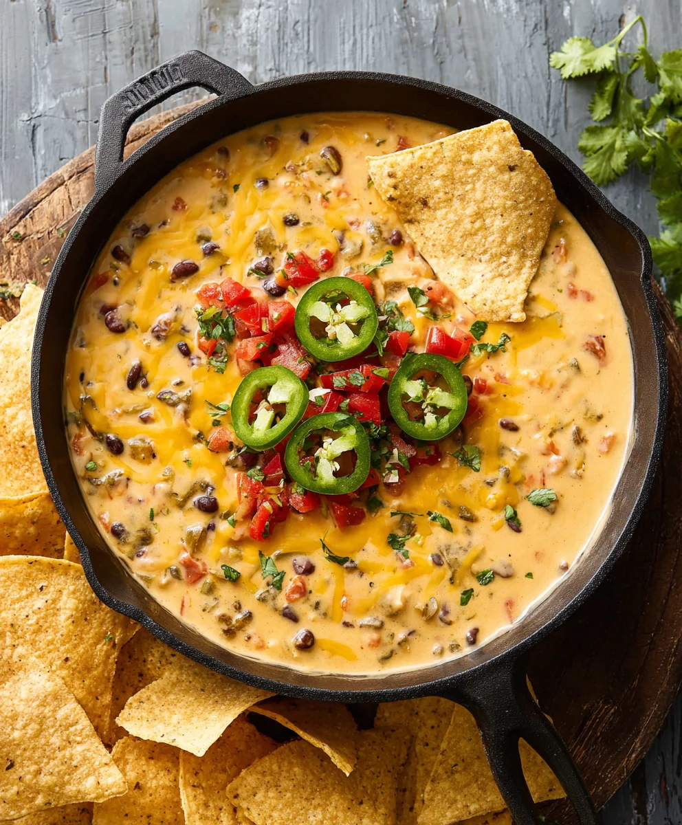 Easy Cowboy Queso Dip Recipe - Crowd Pleasing Comfort Food