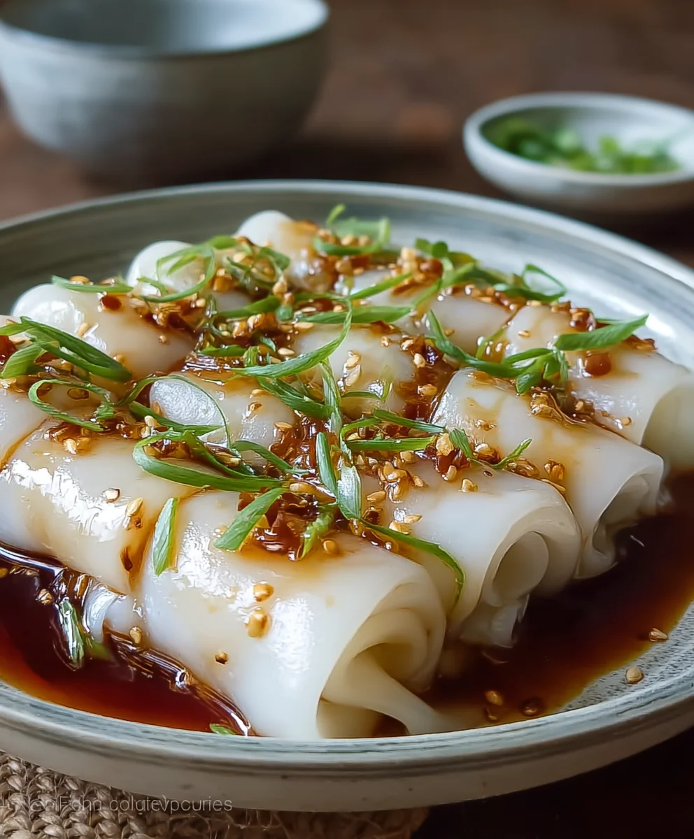 Delicious Steamed Beef Cheung Fun- Easy Recipe