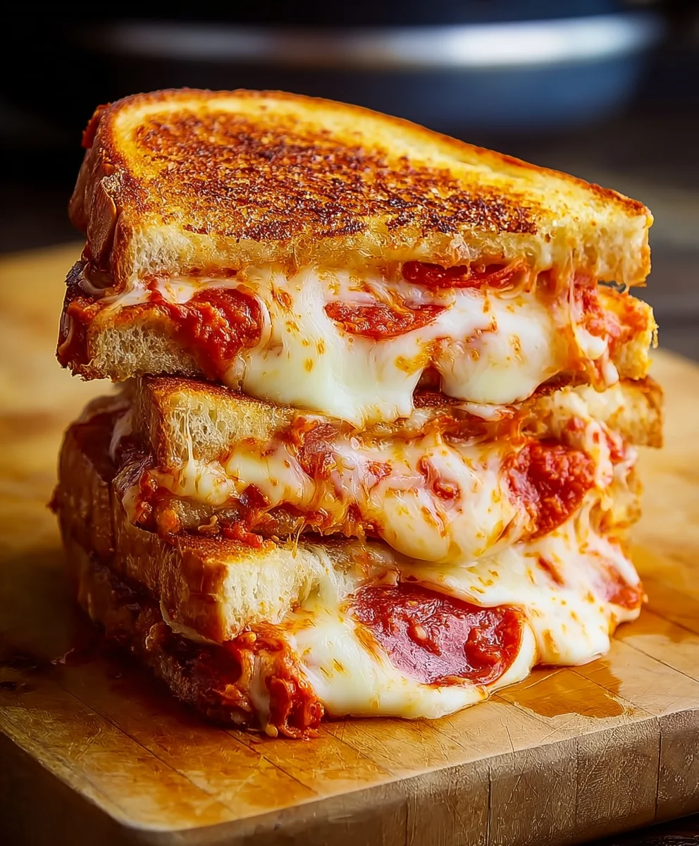 Easy Pizza Grilled Cheese Recipe