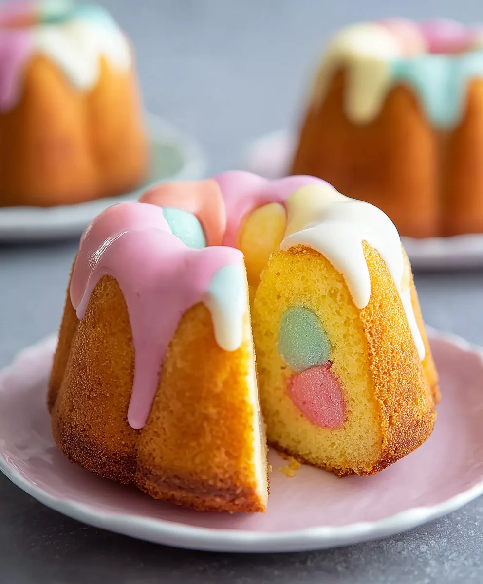 Surprise Inside Easter Bundt Cakes-Fun Dessert