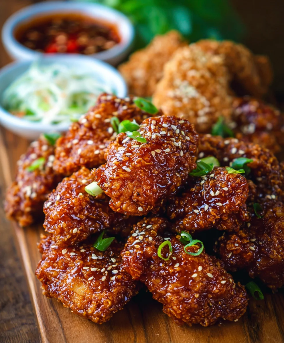 Spicy Korean Fried Chicken-Yangnyeom Chicken Recipe