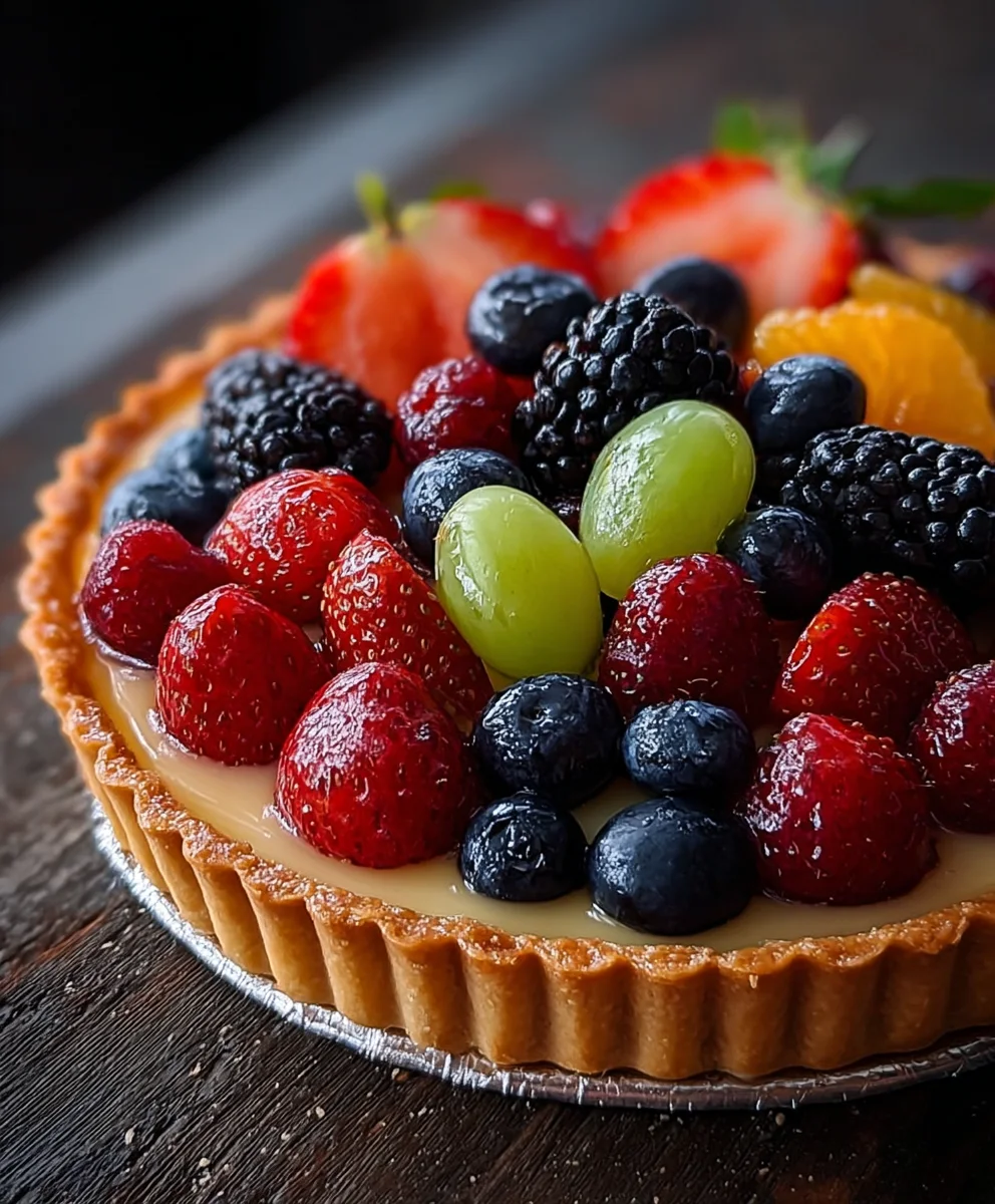 Easy Fresh Fruit Tart Recipe - Delicious Dessert