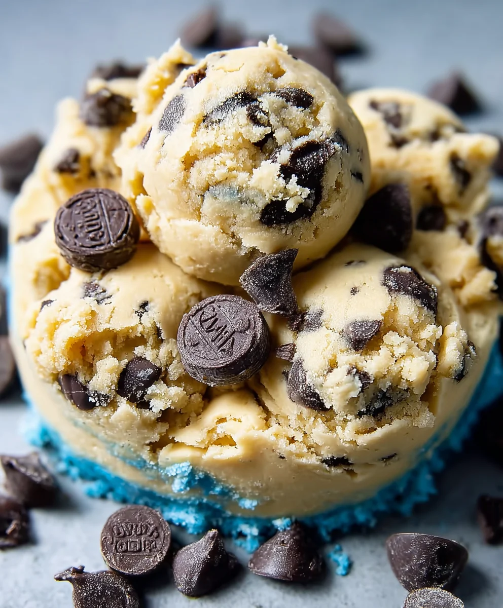 Cookie Monster Edible Cookie Dough Recipe Fun