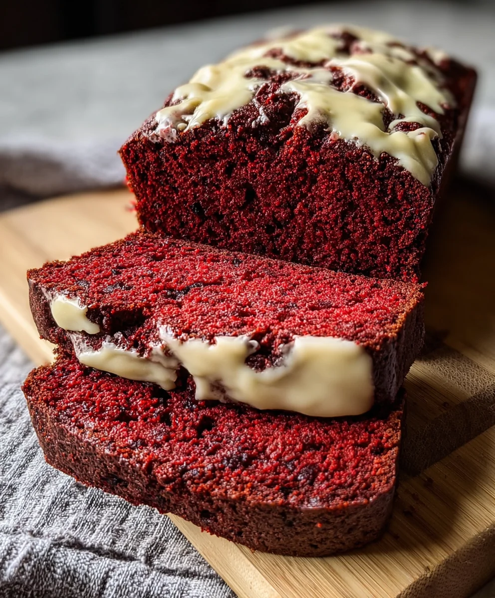 Decadent Red Velvet Banana Bread Recipe