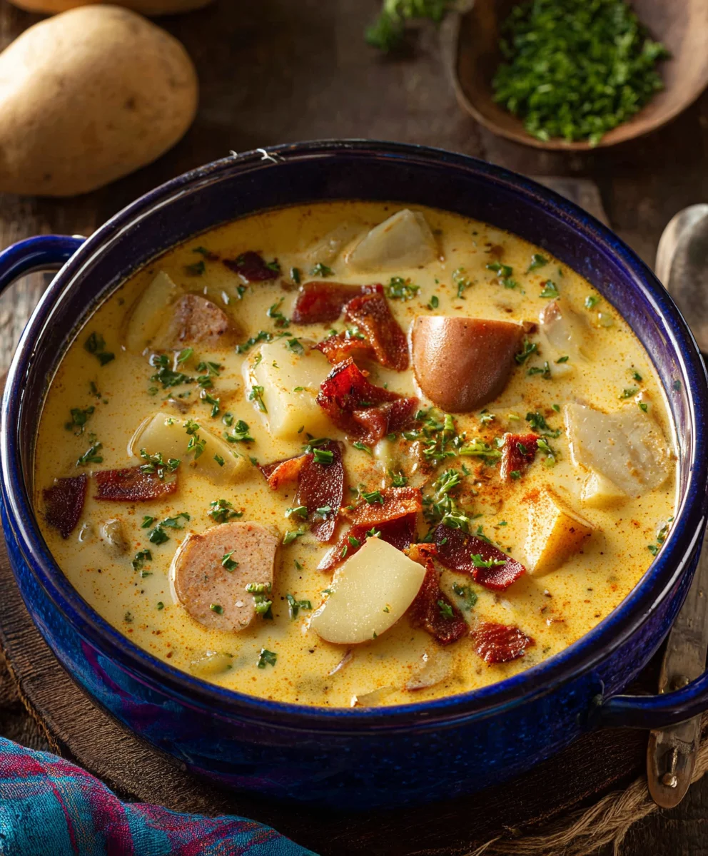 Creamy Cajun Potato Soup-Hearty & Delicious Recipe