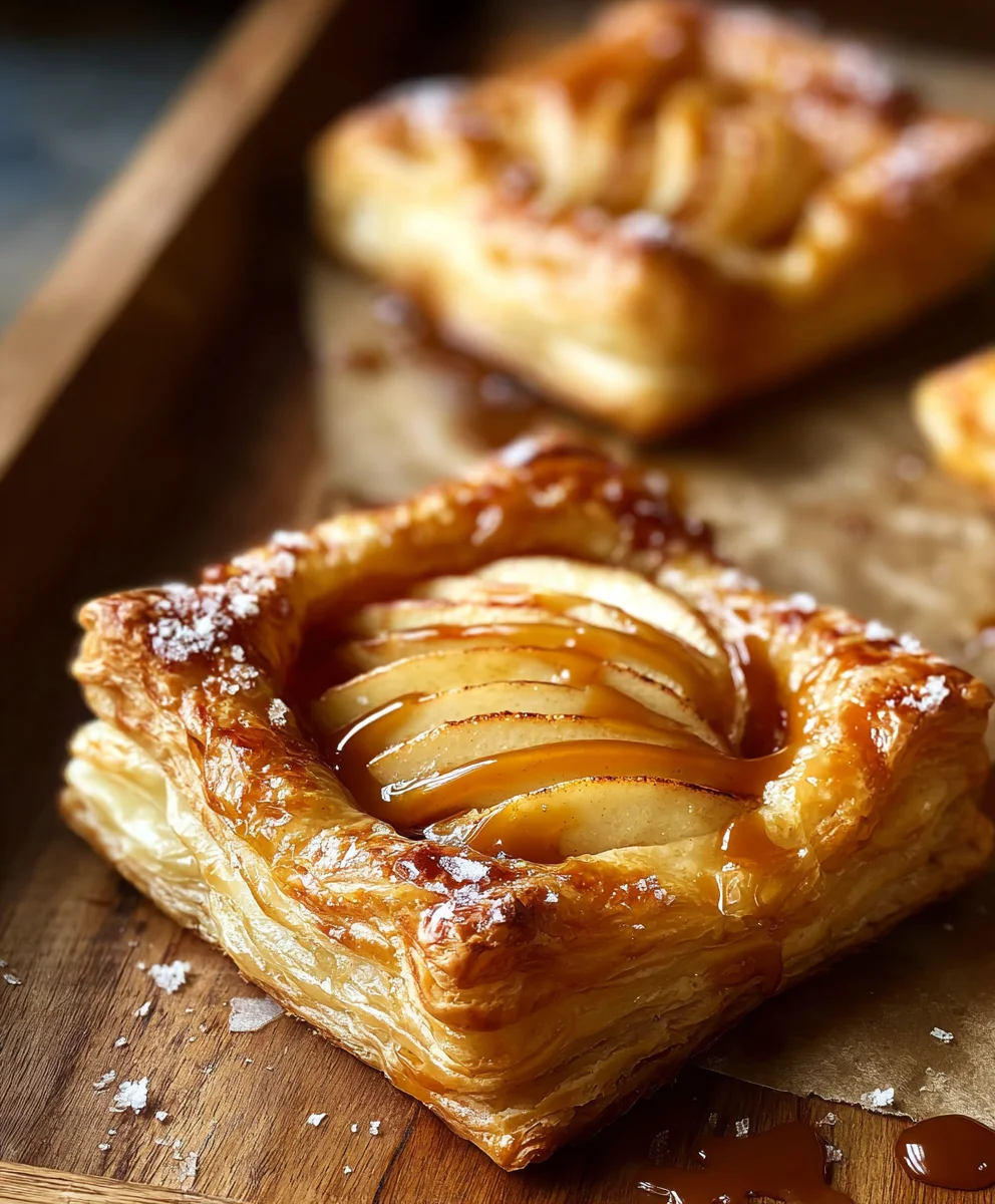 Caramel Apple Puff Pastry Bites-Easy Dessert