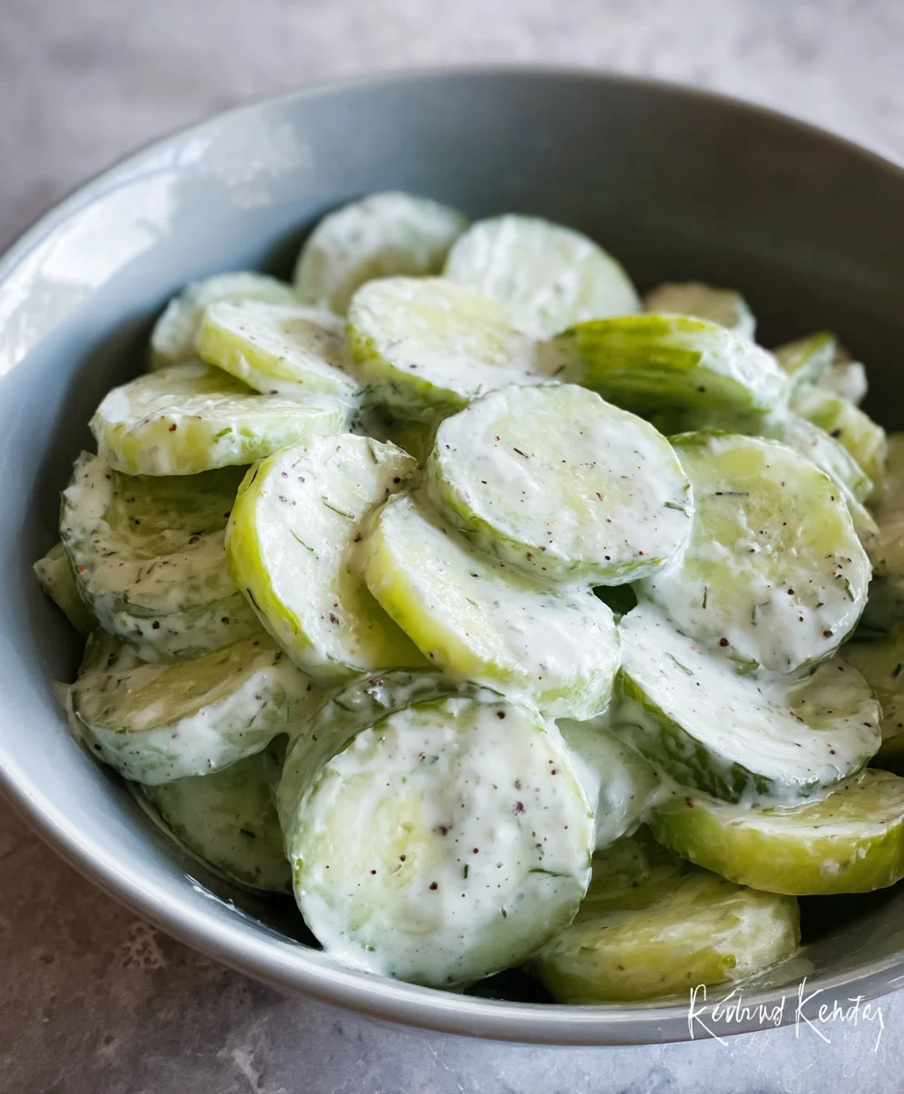 Creamy Cucumber Salad - Easy & Refreshing Recipe