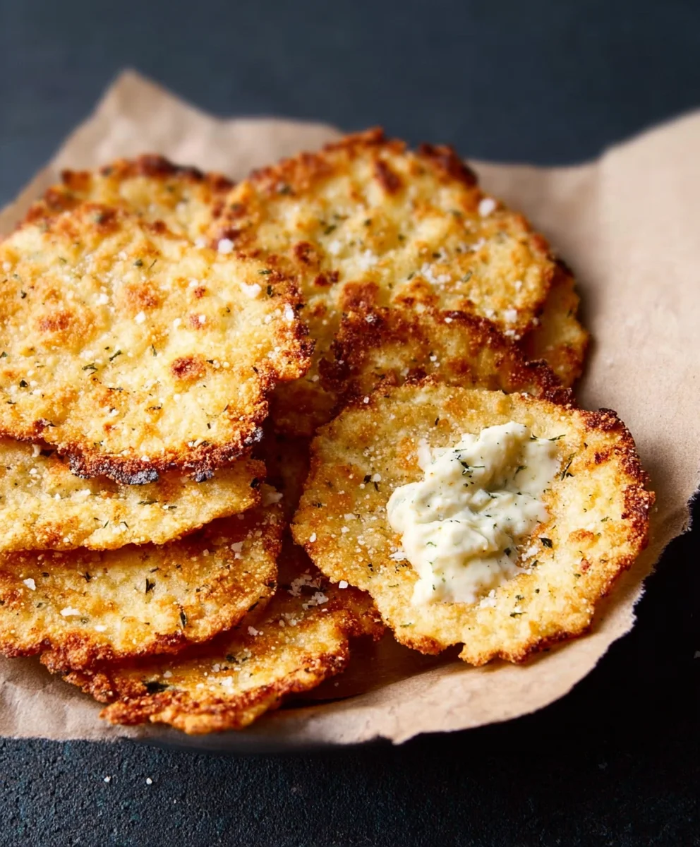 Crunchy Cottage Cheese Chips-Easy Healthy Snack