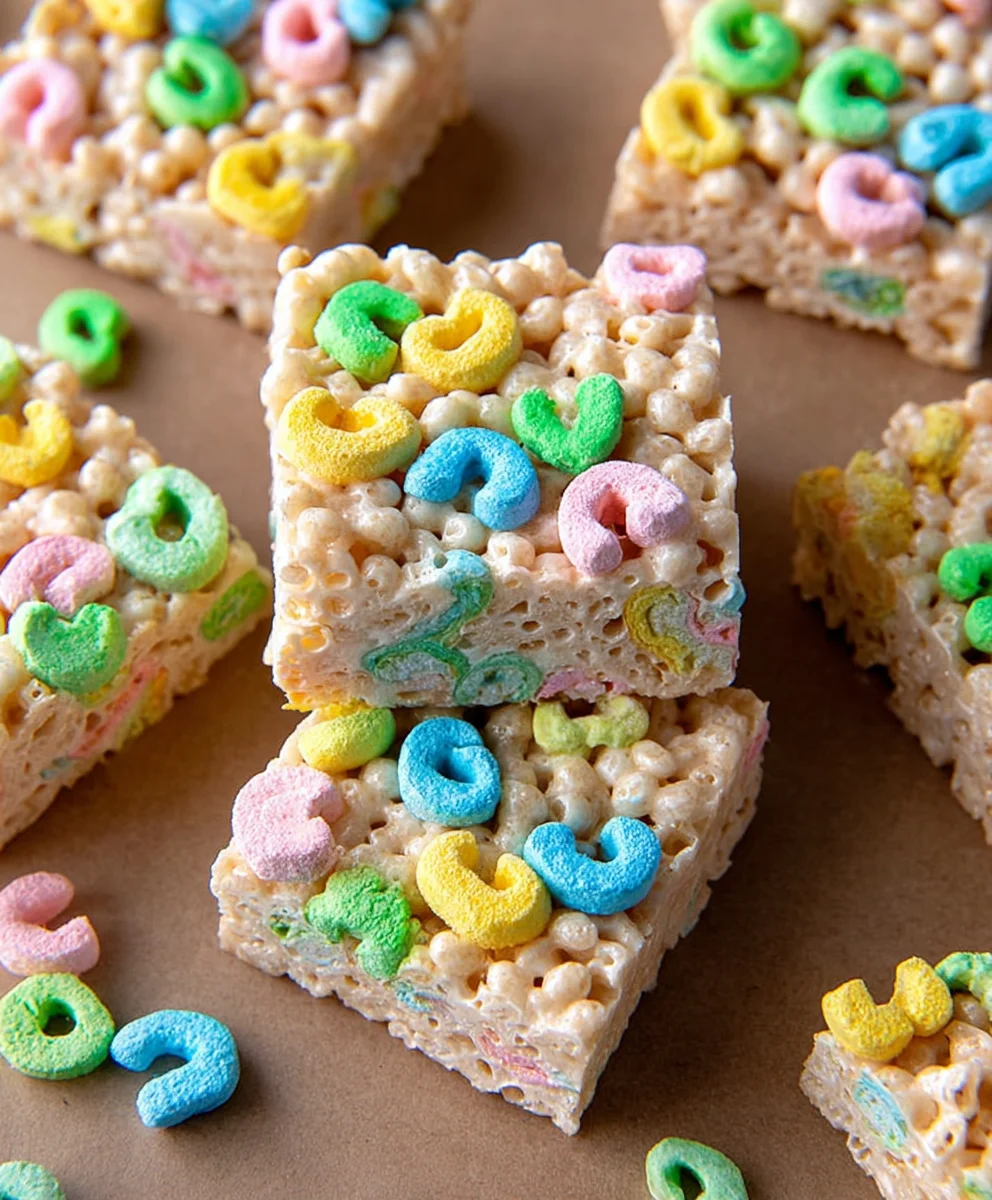 Lucky Charms Rice Krispie Treats-Easy Fun Recipe