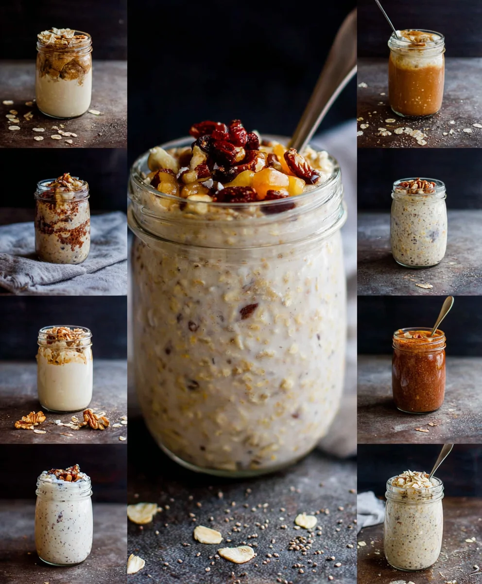 Overnight Oats - Easy Base Recipe & Flavors