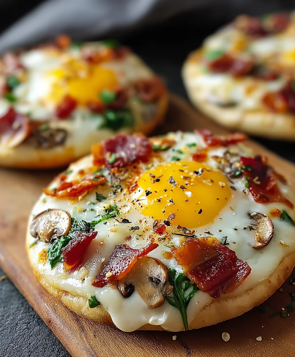 Quick English Muffin Breakfast Pizza- Easy Recipe