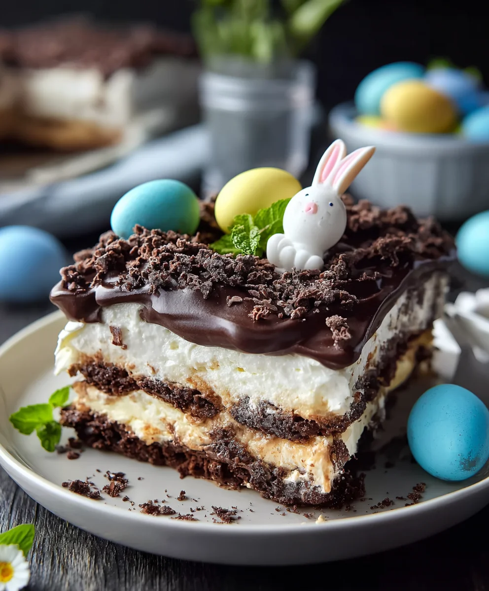 Easter Chocolate Lasagna-Decadent Dessert Delight