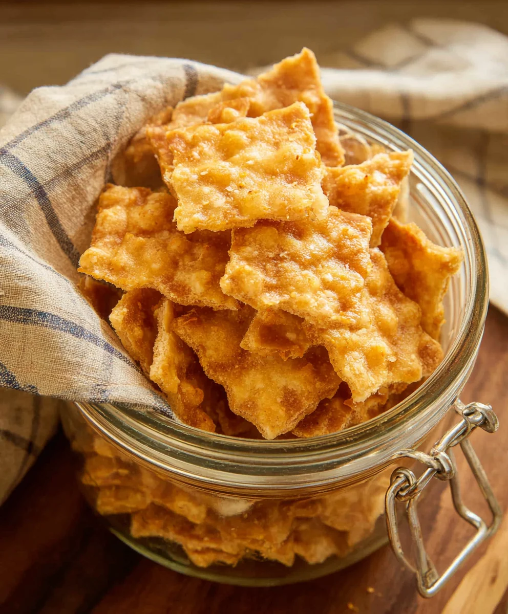 Sourdough Cheddar Crackers-Crispy Homemade Cheese Bites
