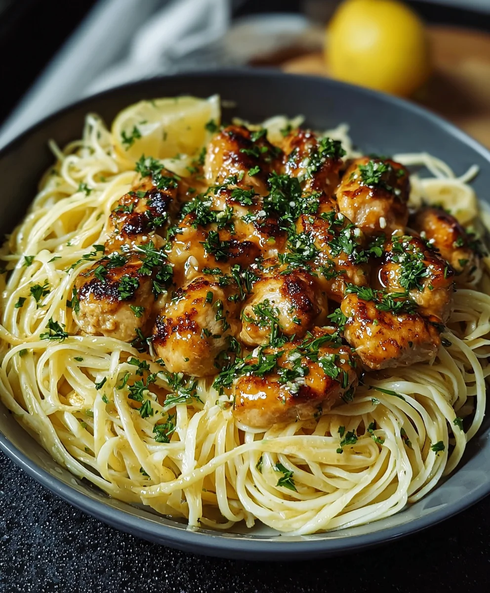 Lemon Parmesan Chicken Linguine - Easy Weeknight Meal