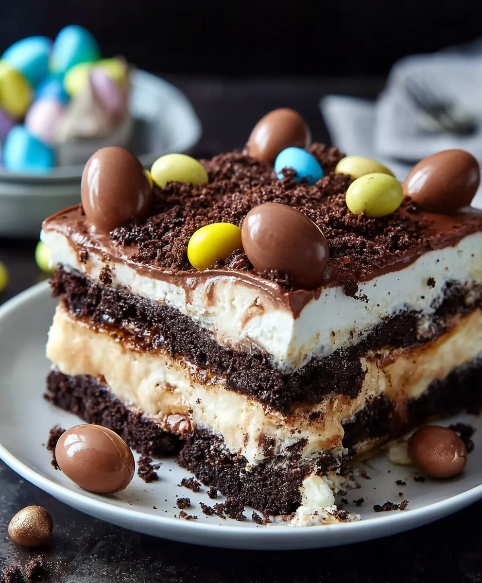 Easter Chocolate Lasagna-Decadent Dessert Delight