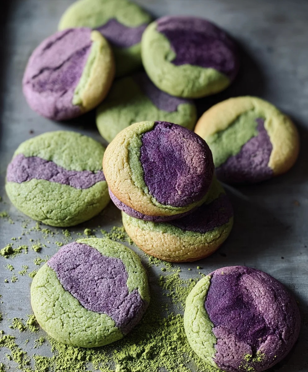 Matcha Ube Cookies- Deliciously Unique Flavor Twist