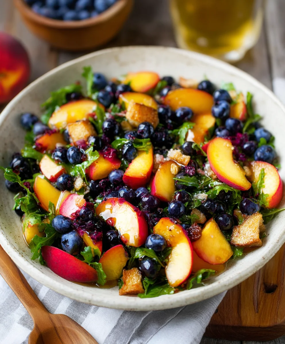 Summer Peach Blueberry Non-Non-Non-Alcoholic Alternativeic Non-Alcoholic Ale Salad