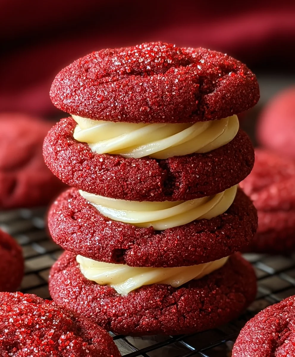 Cream Cheese Red Velvet Cookies-Decadent & Easy Recipe