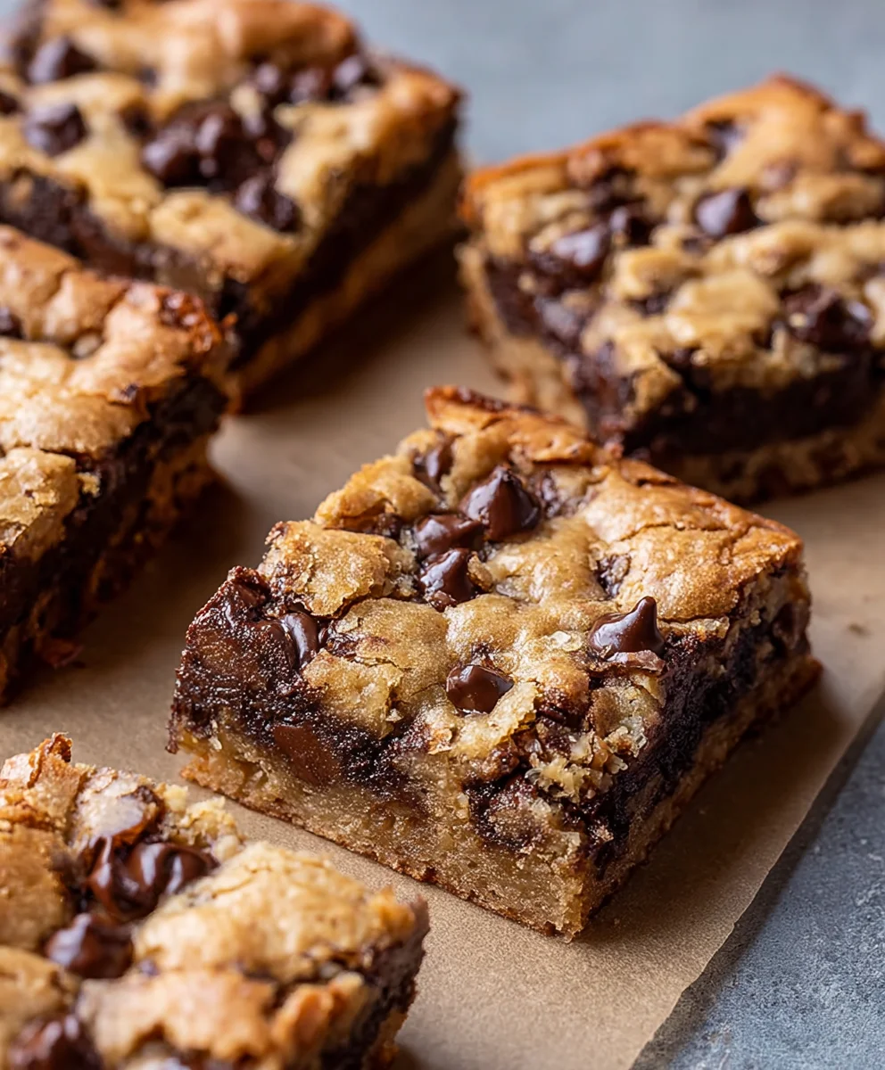 Easy Banana Chocolate Chip Cookie Bars Recipe