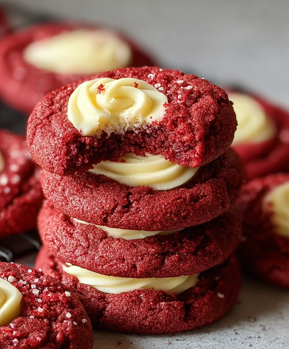 Cream Cheese Red Velvet Cookies-Decadent & Easy Recipe