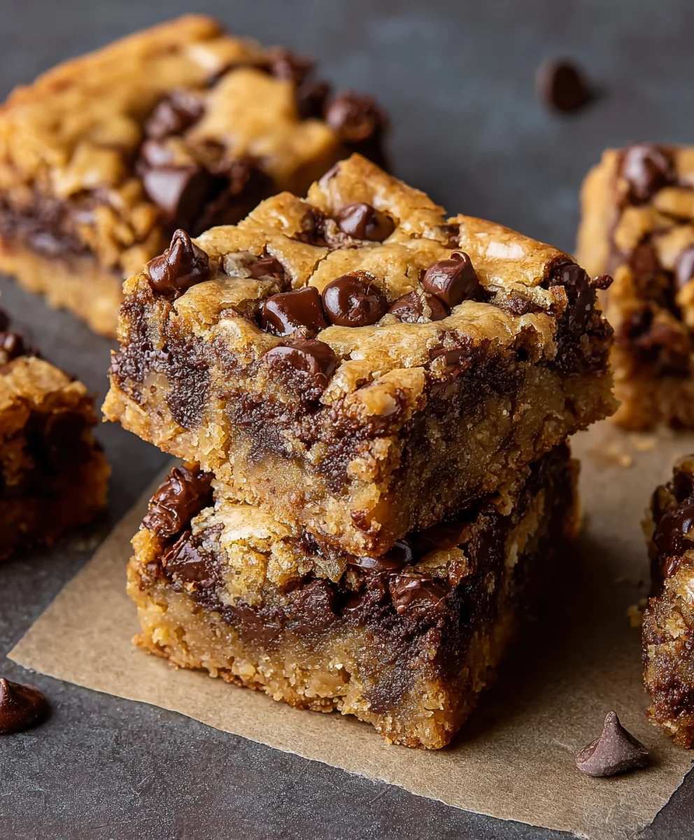 Easy Banana Chocolate Chip Cookie Bars Recipe