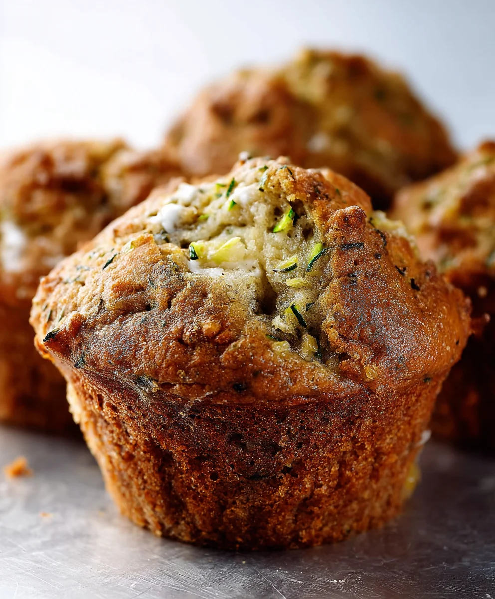 Moist Banana Zucchini Muffins Easy Recipe