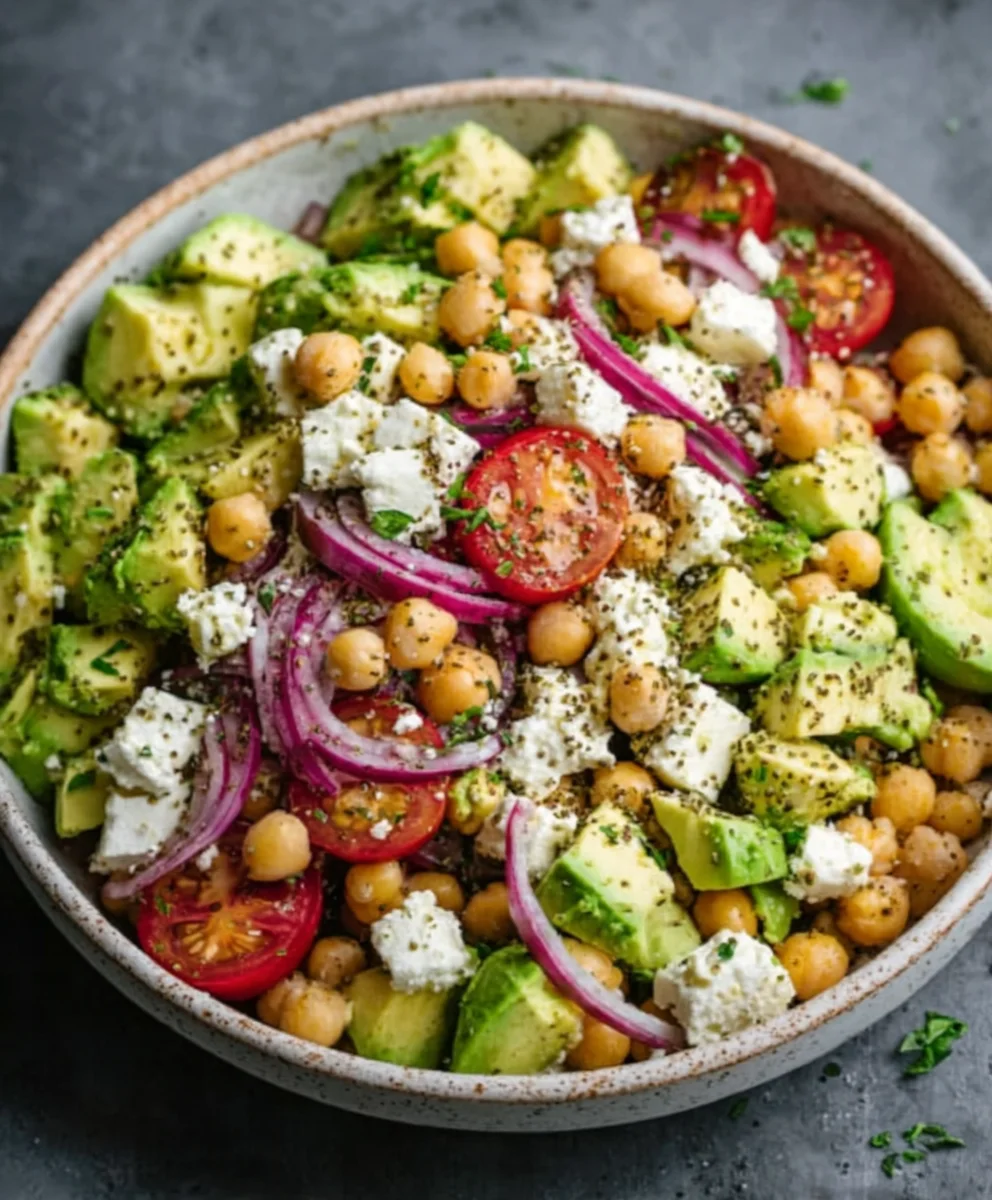 easy mediterranean chickpea salad meal prep containers