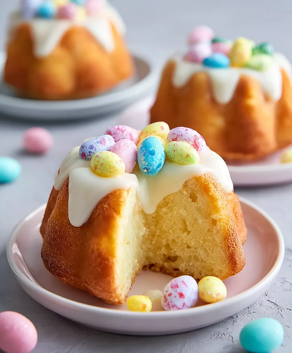 Surprise Inside Easter Bundt Cakes-Fun Dessert