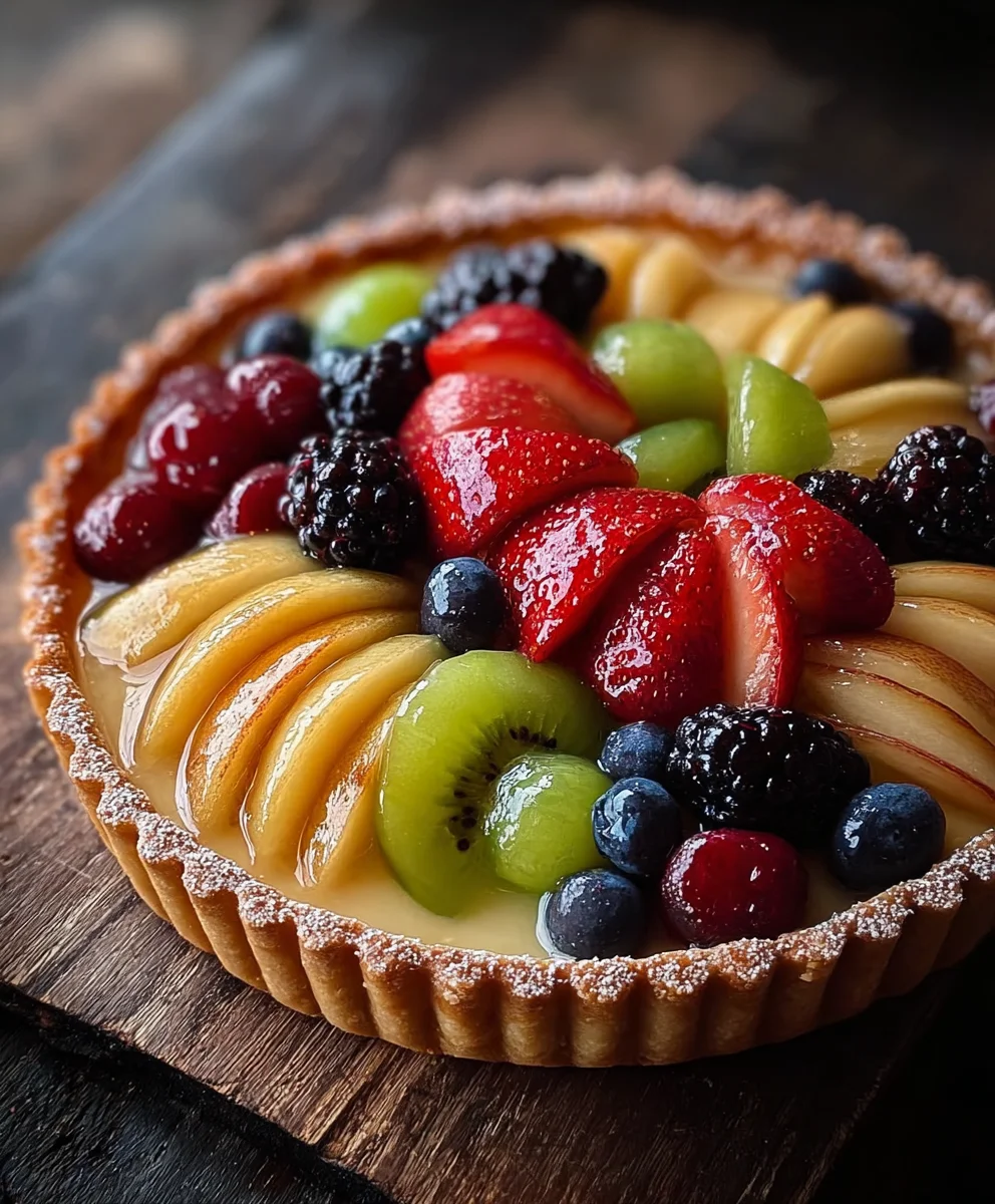 Easy Fresh Fruit Tart Recipe - Delicious Dessert