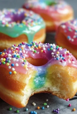 Rainbow-Filled Doughnuts