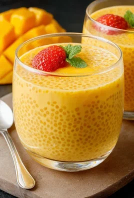 Mango Tapioca Pudding (Mango Sago)