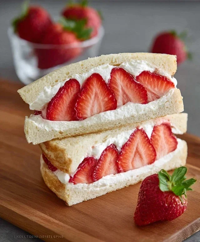 4-ingredient Strawberry Sando