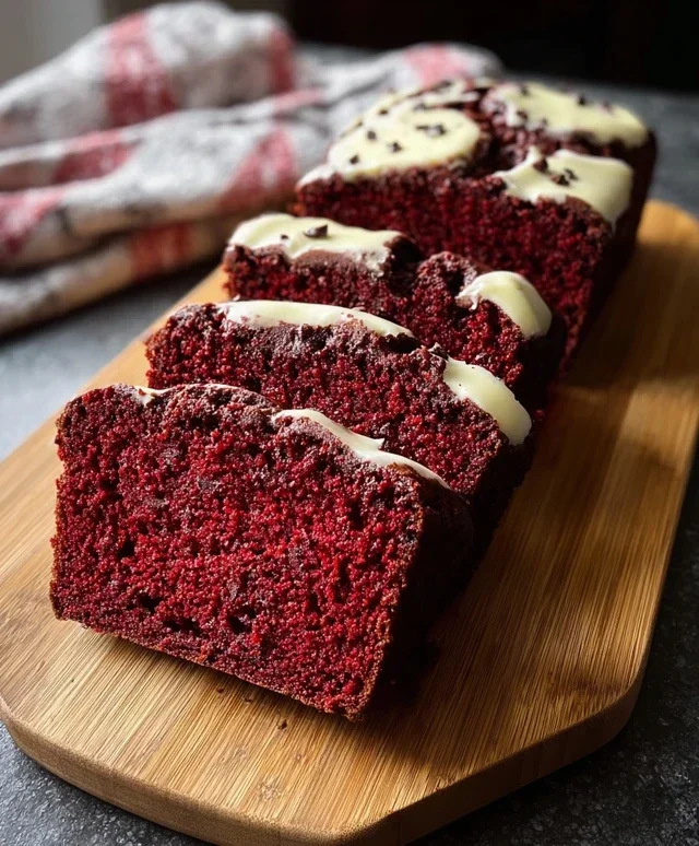 Red Velvet Banana Bread