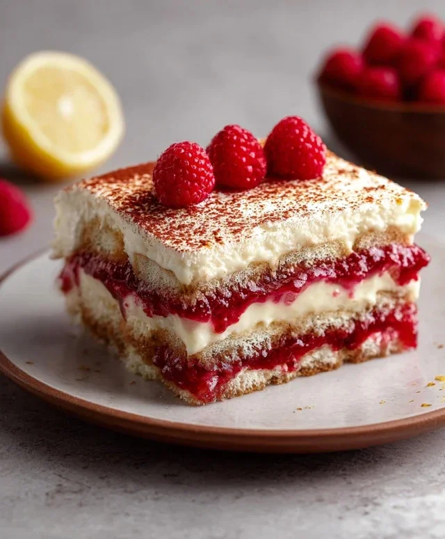 Raspberry Tiramisu