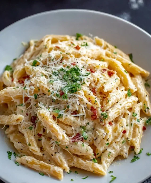 One Pot Creamy Garlic Pasta (Just 20 Minutes!)