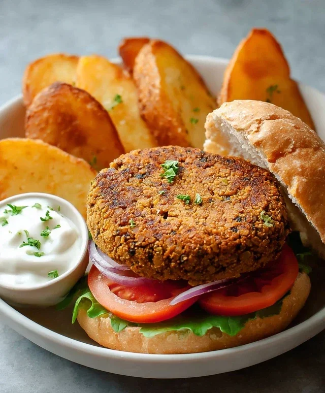 Easy 6-Ingredient Lentil Burgers