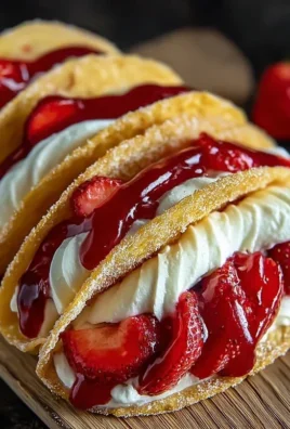 Strawberry Cheesecake Dessert Tacos