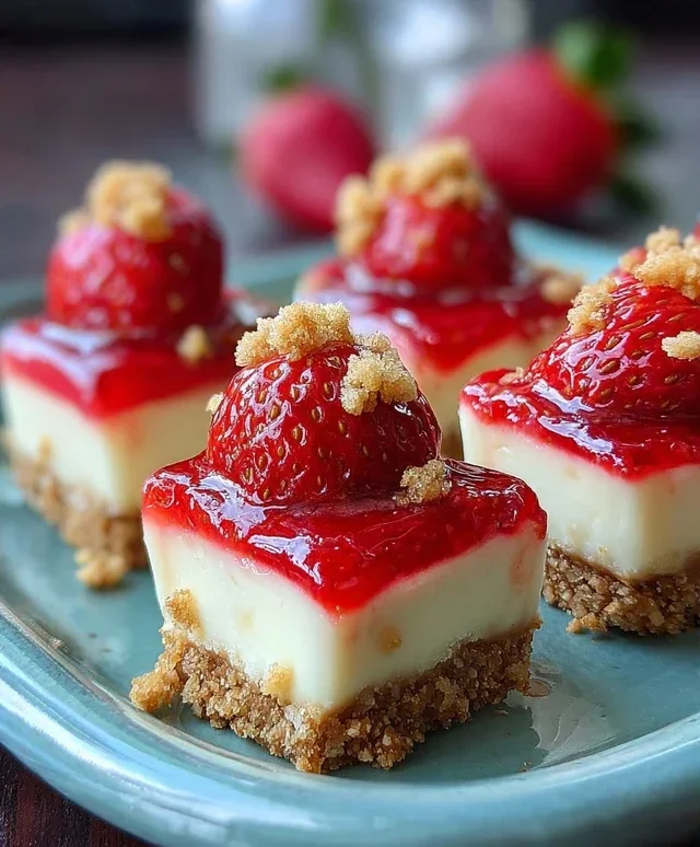 Strawberry Crunch Cheesecake Bites