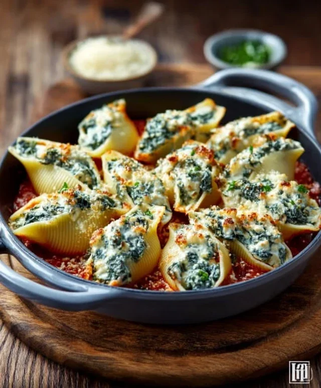 Spinach and Ricotta Stuffed Shells Recipe