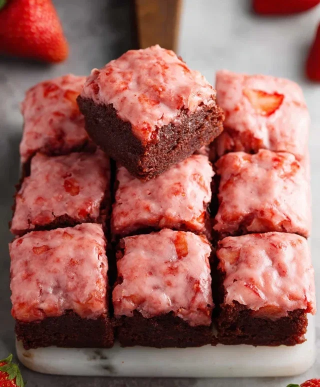 Strawberry Brownies