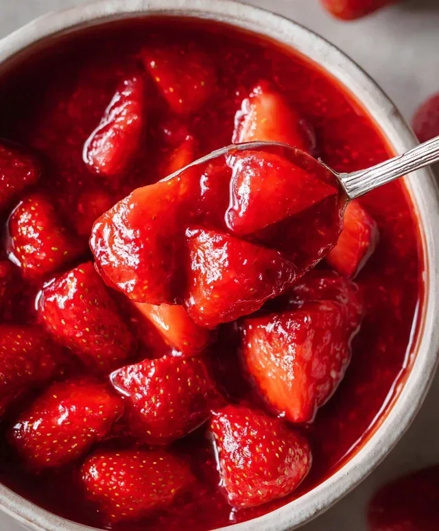 Fresh Strawberry Sauce (Strawberry Topping)
