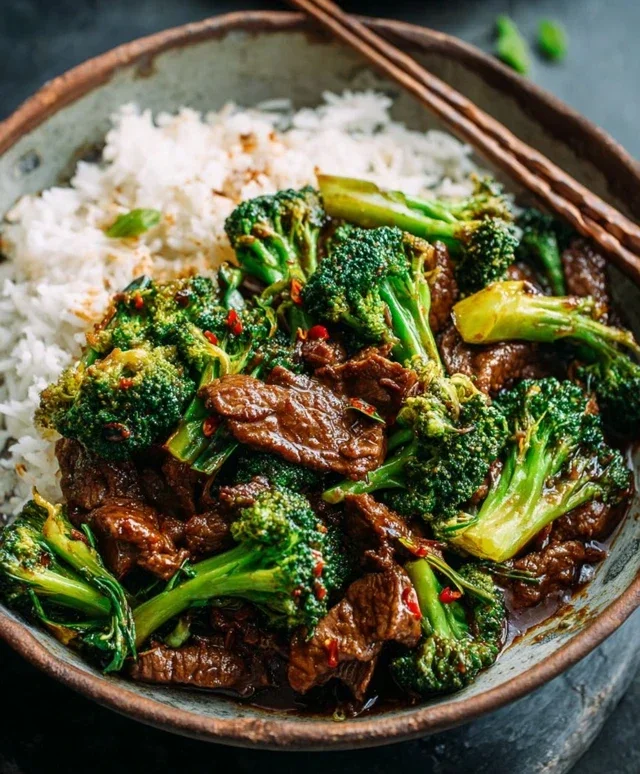 Chinese Beef and Broccoli (牛肉炒西兰花)