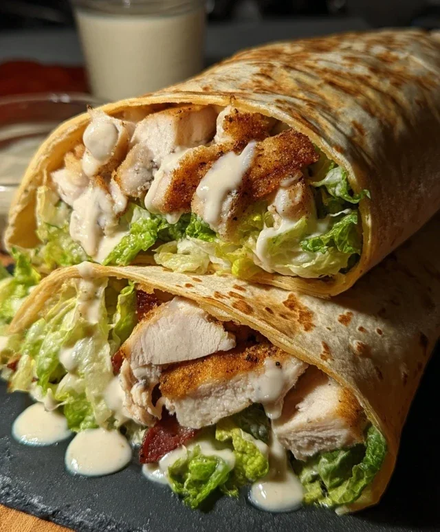 Chicken Caesar Wraps