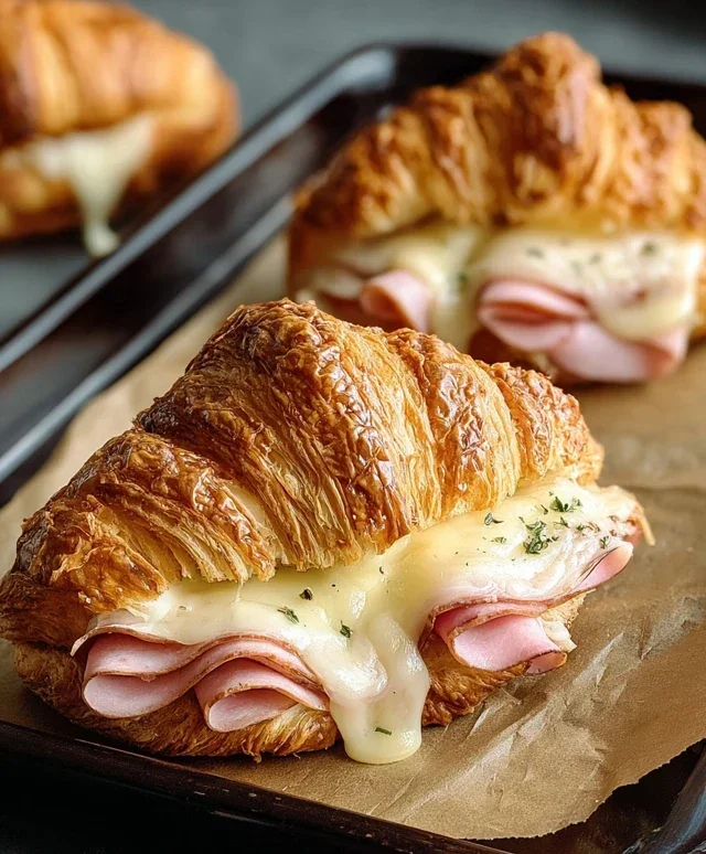 Turkey & Beef Beef Ham Croissant Melts