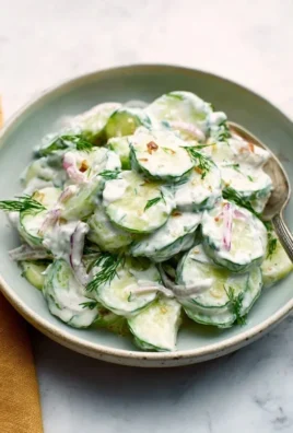 Creamy Cucumber Salad with Greek Yogurt Dressing