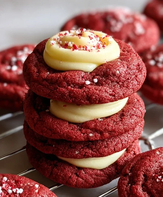 Cream Cheese Red Velvet Cookies