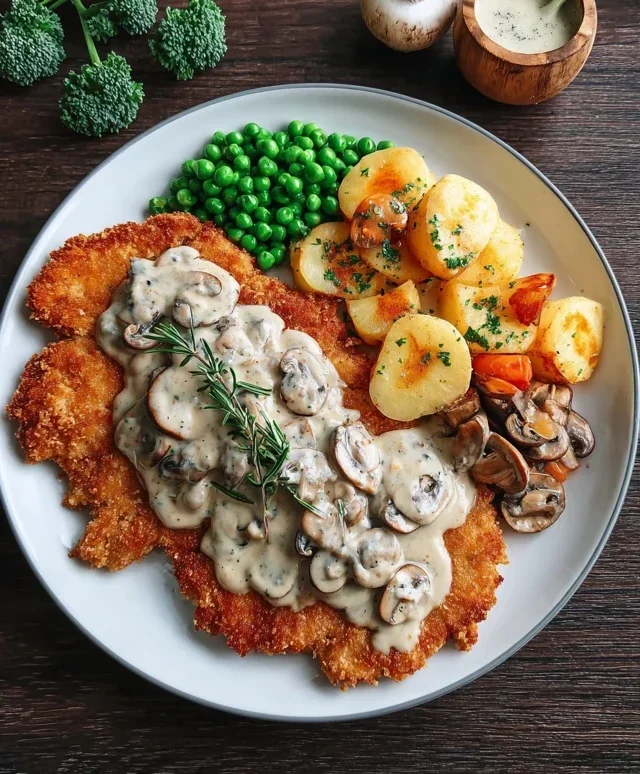 Rahmschnitzel Creamy Mushroom Schnitzel
