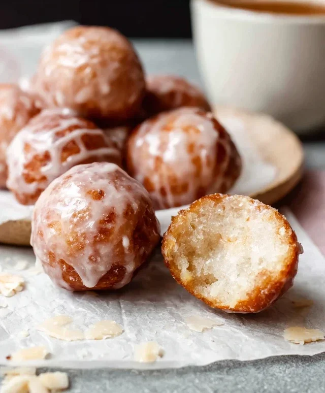 Easy Keto Glazed Donut Balls