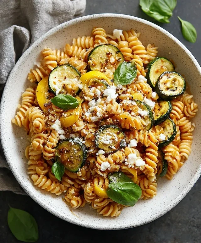 Summer Squash Pasta Skillet